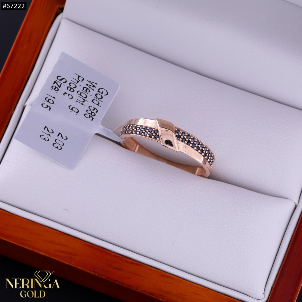 Rose gold women's ring #67222