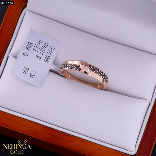 Rose gold women's ring #67224