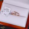 Rose gold women's ring #67354