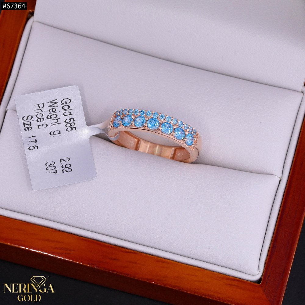 Rose gold women's ring #67364