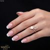 Rose gold women's ring #67425