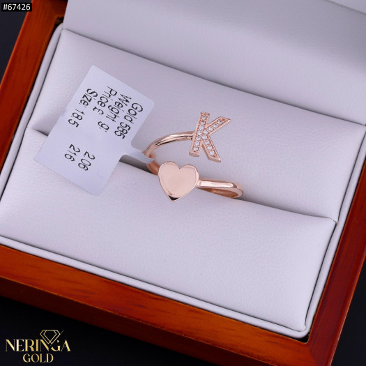 Rose gold women's ring #67426