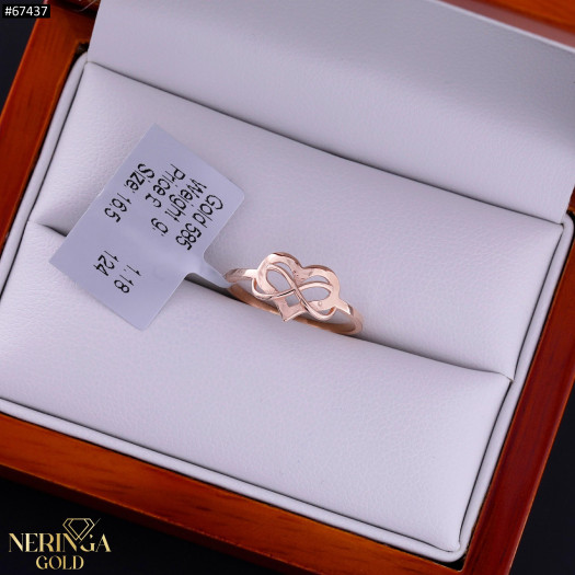 Rose gold women's ring #67437