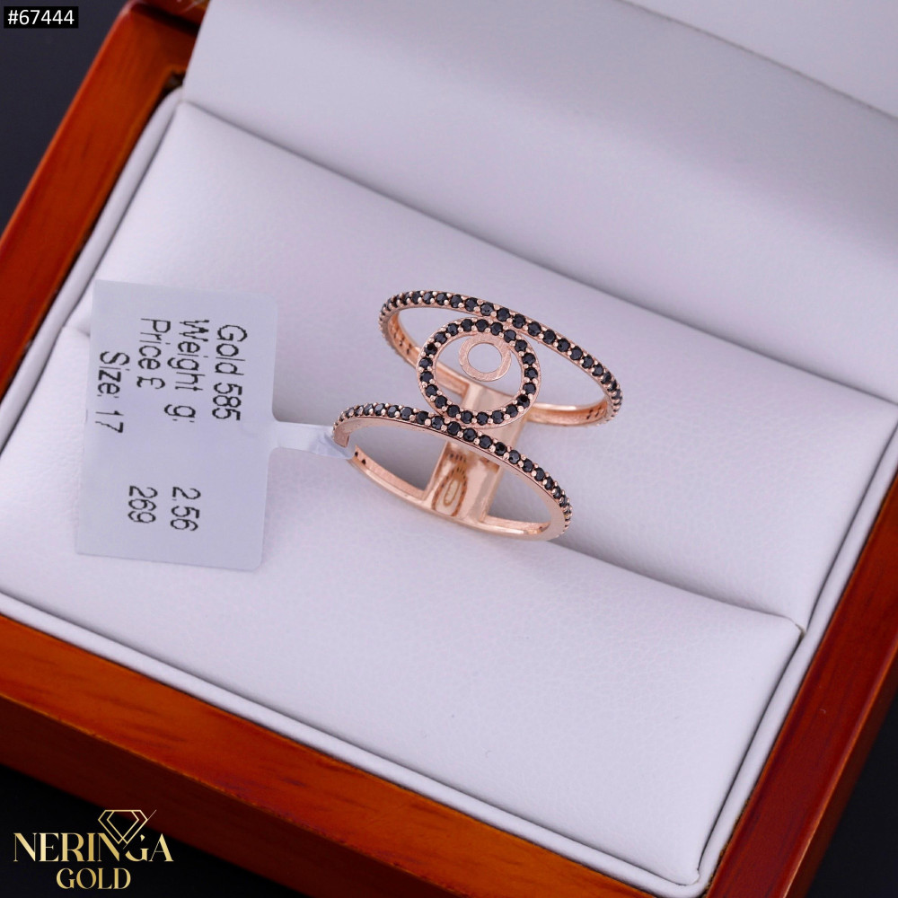 Rose gold women's ring #67444