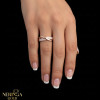 Rose gold women's ring #65189