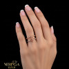 Rose gold women's ring #65141
