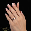 Rose gold women's ring #65147