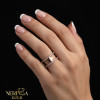 Rose gold women's ring #65149