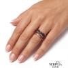 Rose gold women's ring #65416