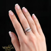 Rose gold women's ring #65659