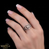 Rose gold women's ring #65310