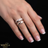 Rose gold women's ring #65611