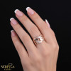 Rose gold women's ring #65607