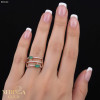 Rose gold women's ring #65540