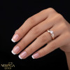 Rose gold women's ring #65637