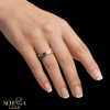 Rose gold women's ring #65319