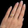 Rose gold women's ring #65453