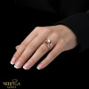 Rose gold women's ring #64949