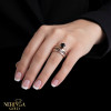 Rose gold women's ring #64984