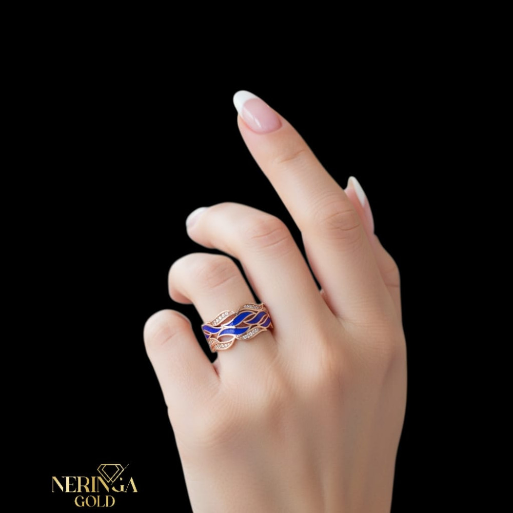 Rose gold women's ring #65535