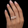 Rose gold women's ring #65001
