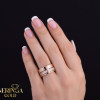 Rose gold women's ring #65728