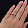 Rose gold women's ring #65727