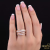 Rose gold women's ring #65724