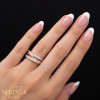 Rose gold women's ring #65720