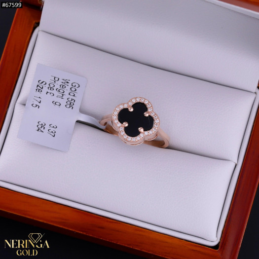 Rose gold women's ring #67599