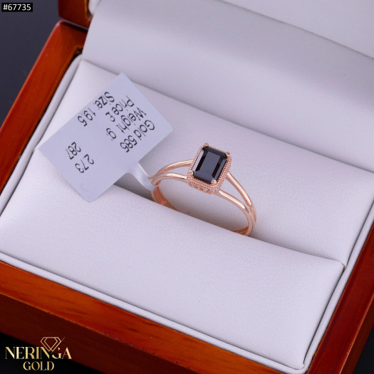 Rose gold women's ring #67735