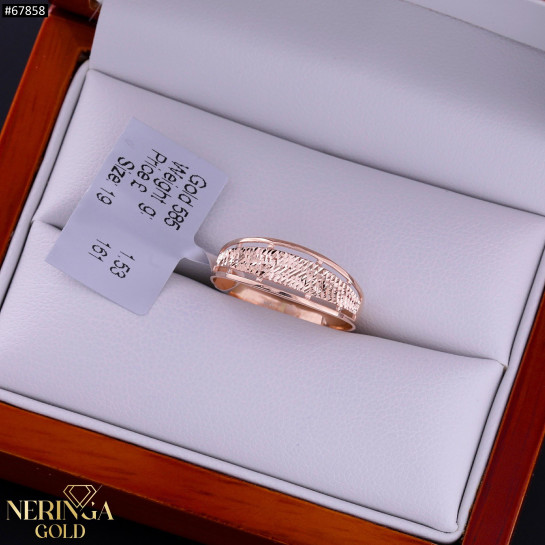 Rose gold women's ring #67858