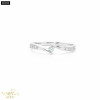 White gold gemstone ring #68098