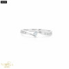 White gold gemstone ring #68098