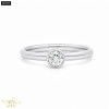 White gold gemstone ring #68099