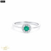 White gold gemstone ring #68091
