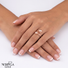 Rose gold women's ring #68618