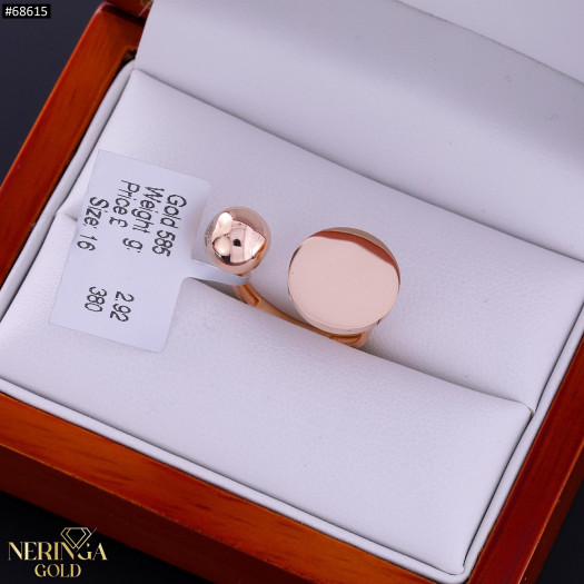 Rose gold women's ring #68615