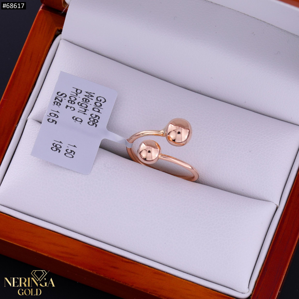 Rose gold women's ring #68617
