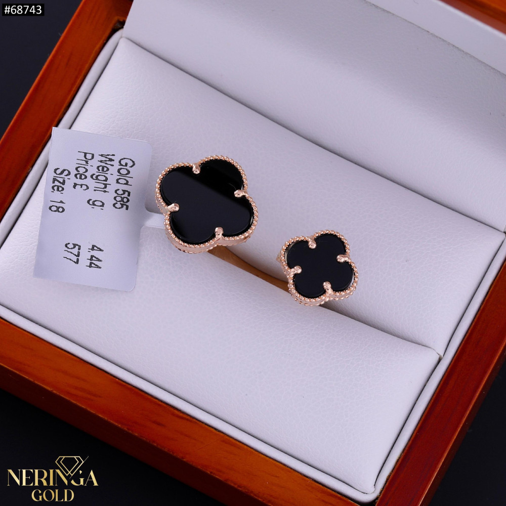 Rose gold women's ring #68743
