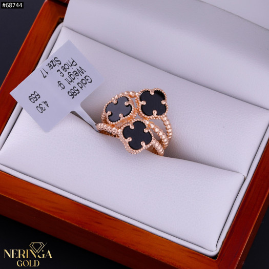 Rose gold women's ring #68744