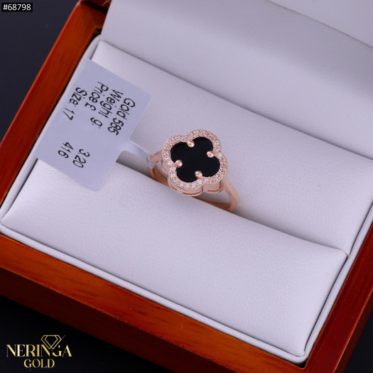 Rose gold women's ring #68798