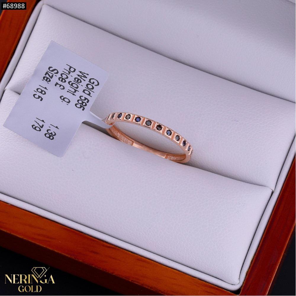 Rose gold women's ring #68988