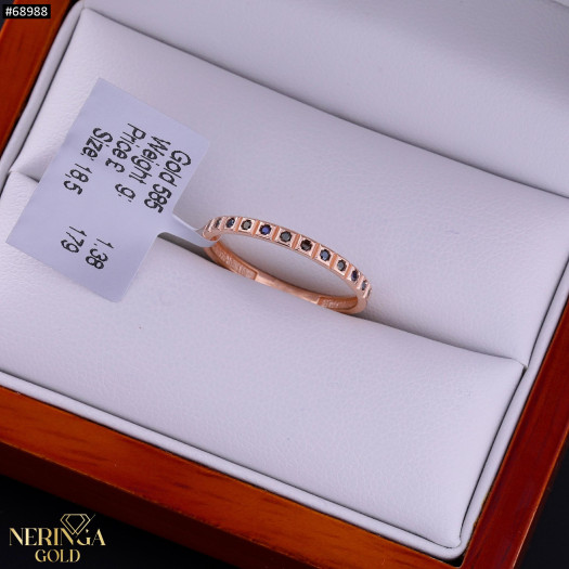 Rose gold women's ring #68988