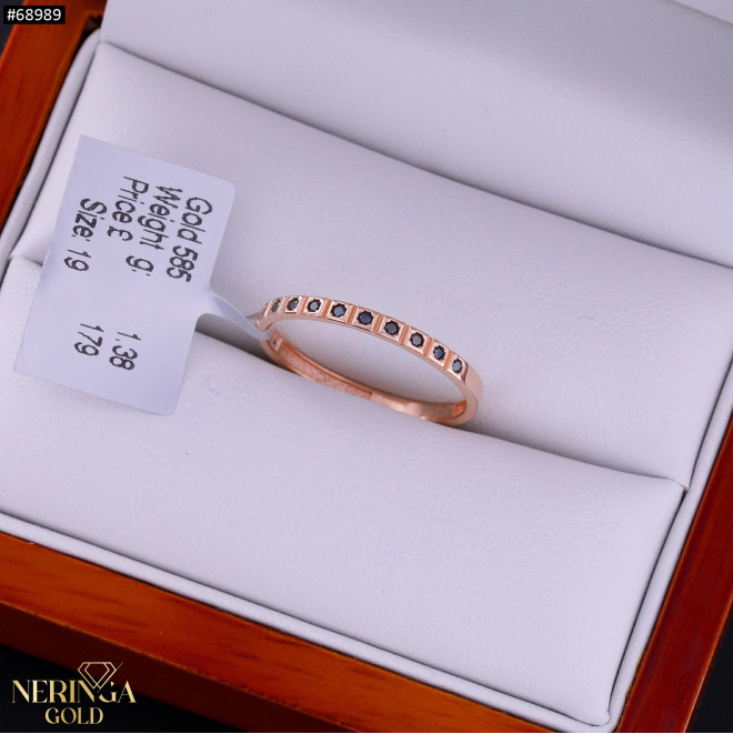 Rose gold women's ring #68989