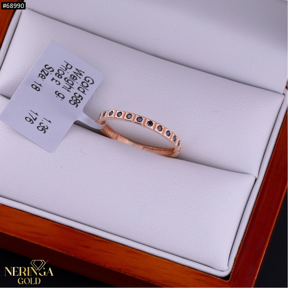 Rose gold women's ring #68990