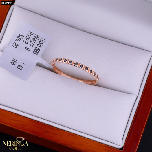 Rose gold women's ring #68991