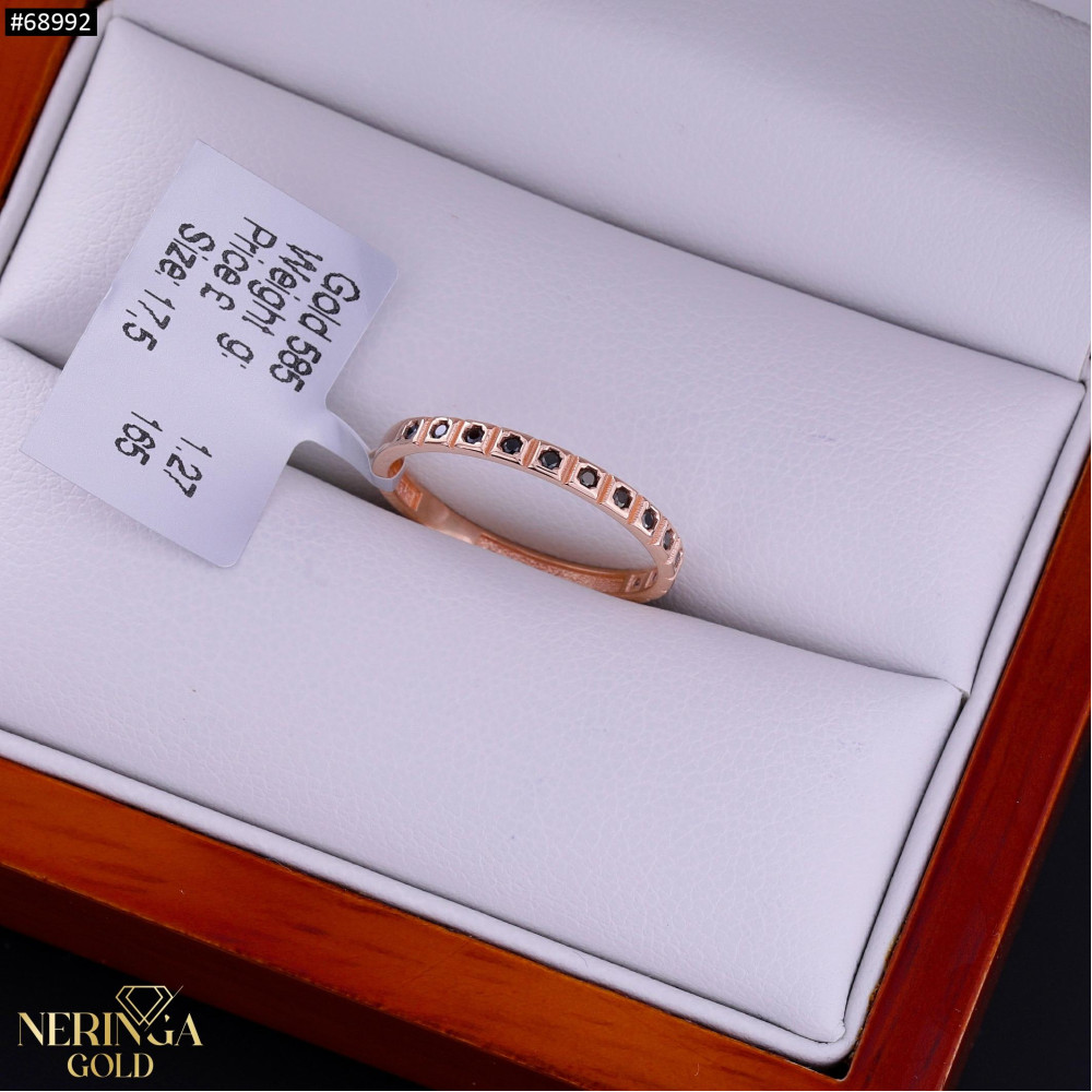 Rose gold women's ring #68992