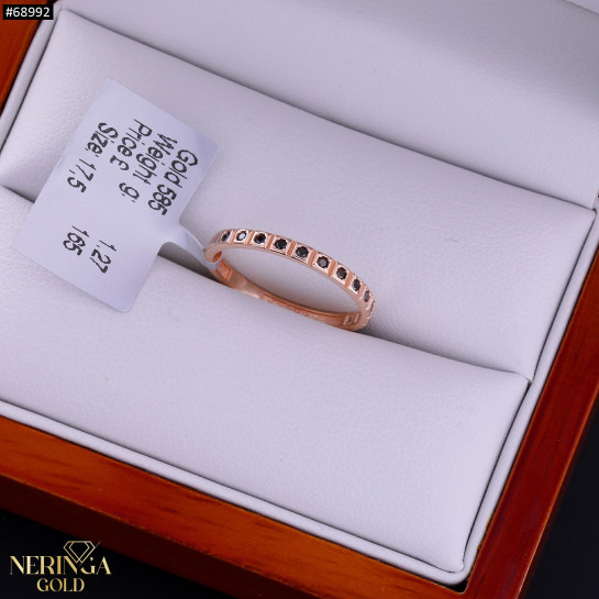 Rose gold women's ring #68992