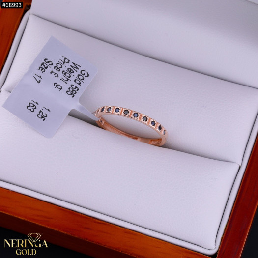 Rose gold women's ring #68993